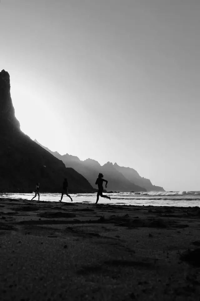 Course sur la plage